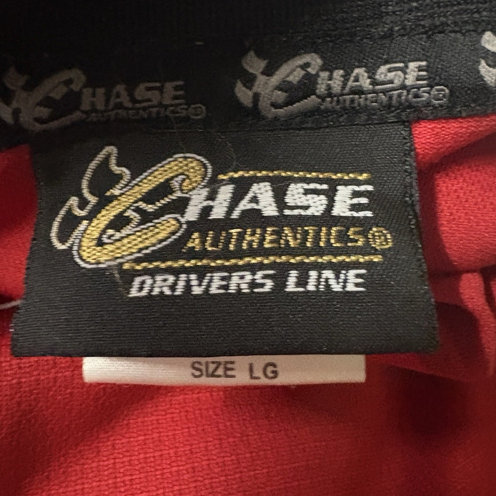 Dale Earnhardt Jr Shirt Mens‎ Large Red NASCAR Racing Bud #8 Chase Authentic Tee - Picture 9 of 10